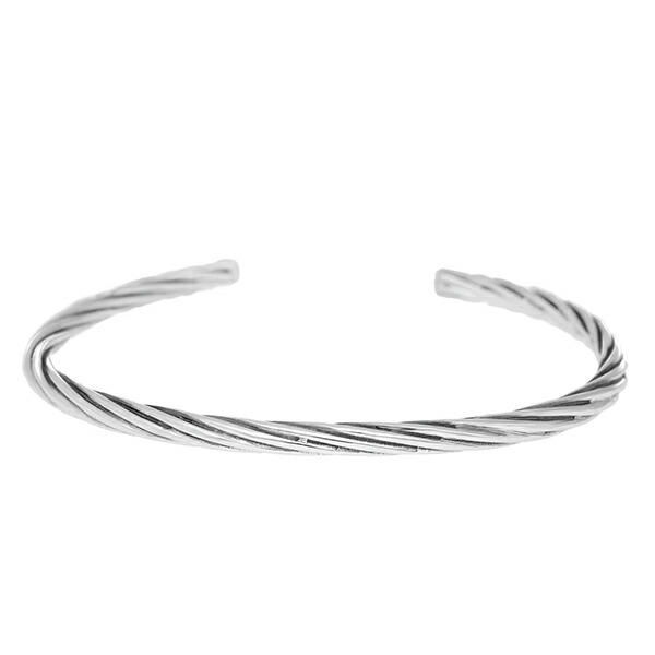 新品 ねじれ シルバー 925 バングル 純銀 レディース ブレスレット 銀 シルバー925 バングル レディース シルバー レディースバングル