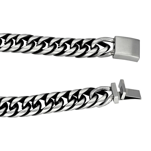マット シンプル ステンレス ダブル喜平 チェーン ブレスレット 21cm 