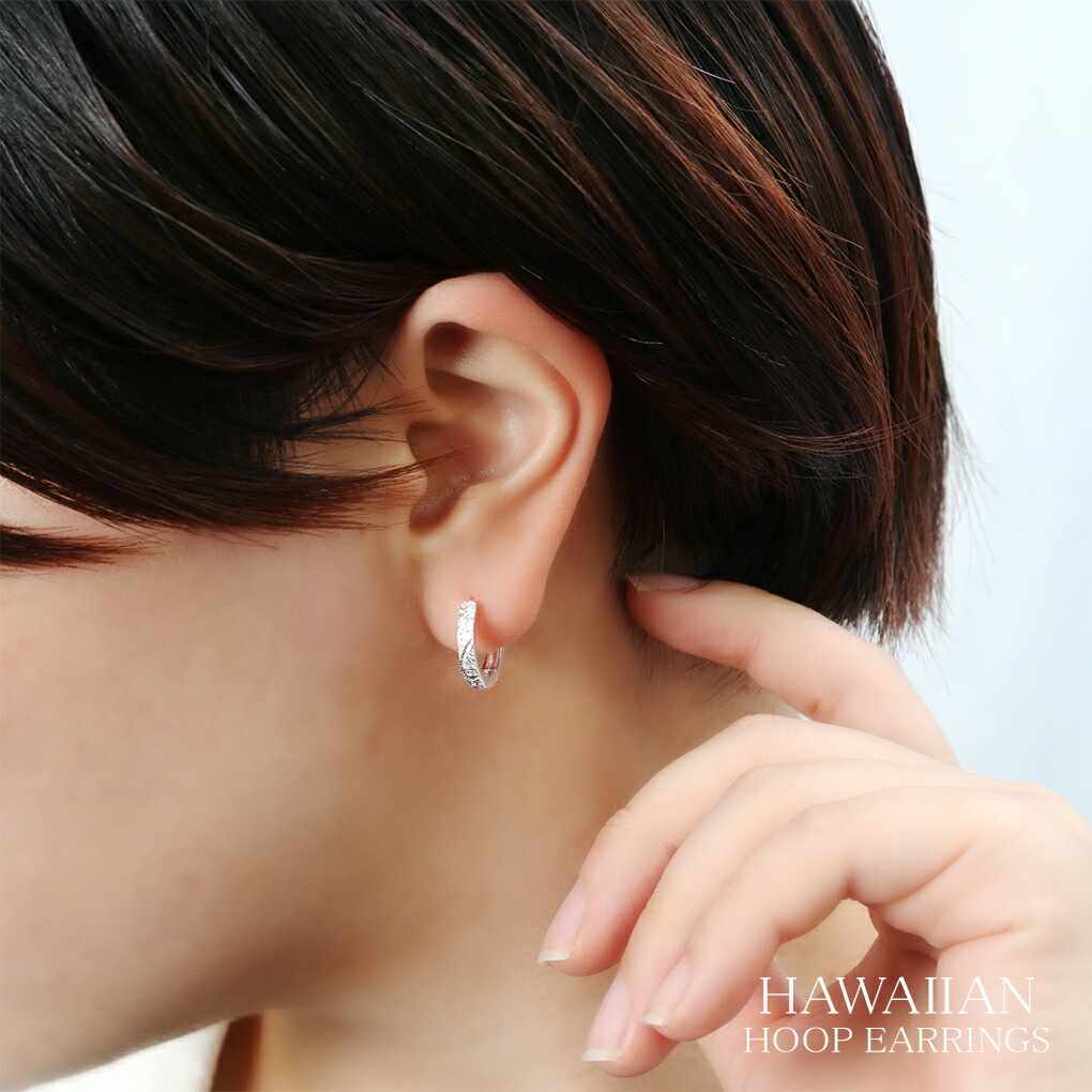 オパール & パール フープ ピアス ハワイ Bella Anela #212 オパール & パール フープ ピアス ハワイ Bella Anela #212