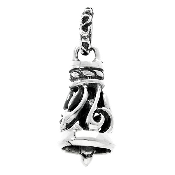 唐草 ベル シルバー ペンダントトップ チェーンなし アラベスク 鐘