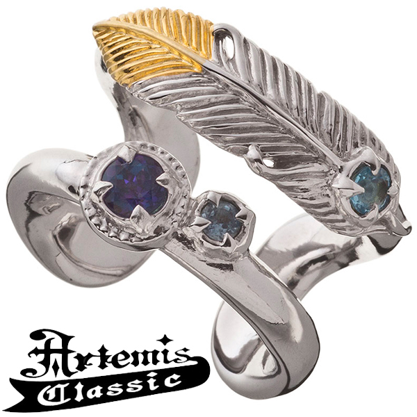 アルテミスクラシック フェザーダブルリング Artemis Classic Felice Collection シルバー925 シルバーリング メンズ シルバー 指輪 ブラ