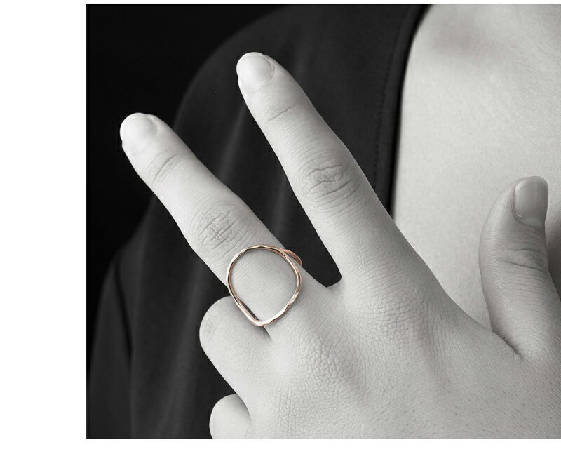Elenore Jewelry 10金オープンサークルリング 9号～13号 エレノア