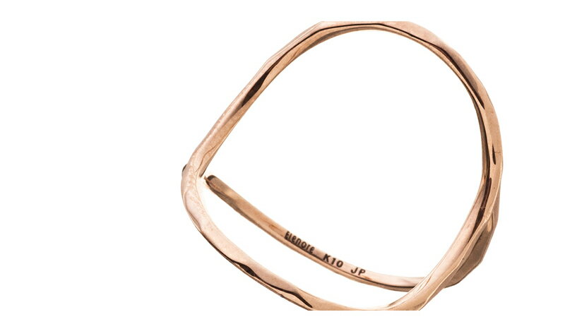 Elenore Jewelry 10金オープンサークルリング 9号～13号 エレノア