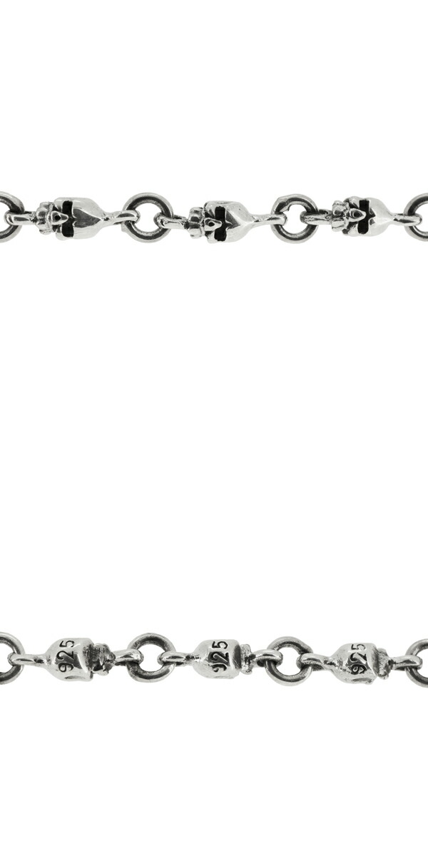 GRAN DEUR スカル シルバーブレスレット ブレスレット メンズ