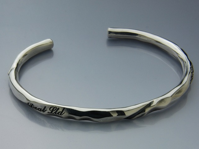 DEAL DESIGN ディールデザイン HAMMERD LINE BANGLE バングル DEAL LTD メンズアクセサリー ロック ギフト  シルバー950 シルバーアクセサリー 銀 SV950 ブリタニアシルバー ブレスレット シルバーバングル 腕輪 バイカー 老舗ブランド 有名ブランド  人気 アクセサリー ...