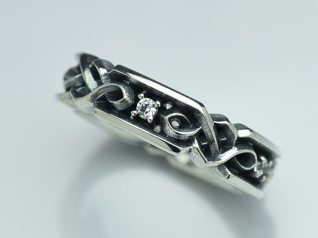 DEAL DESIGN ディールデザイン ケルトチェーン with stone リング