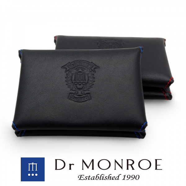 ドクターモンロー Dr MONROE レザーカードケース ブランド ロゴ シンボル 型押し 革 牛革 レザー 革小物 ブランド ロゴ