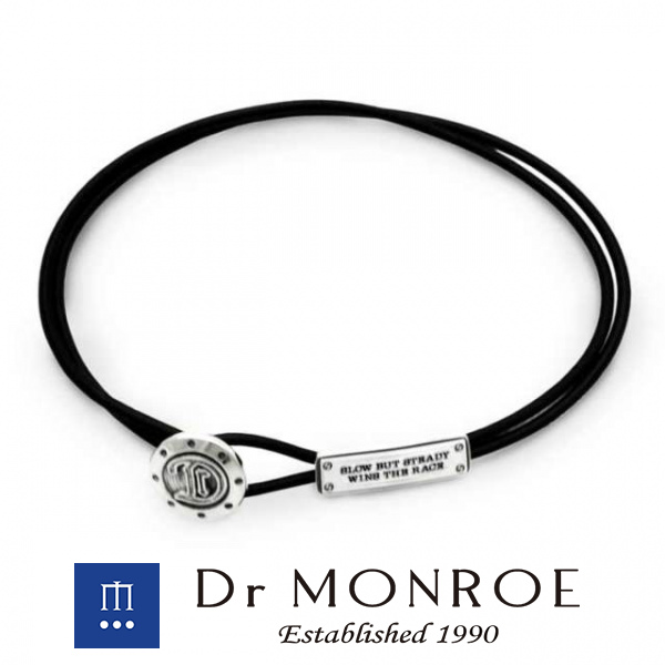 Dr MONROE ドクターモンロー レザーコードブレスレット 英語 英字 英文