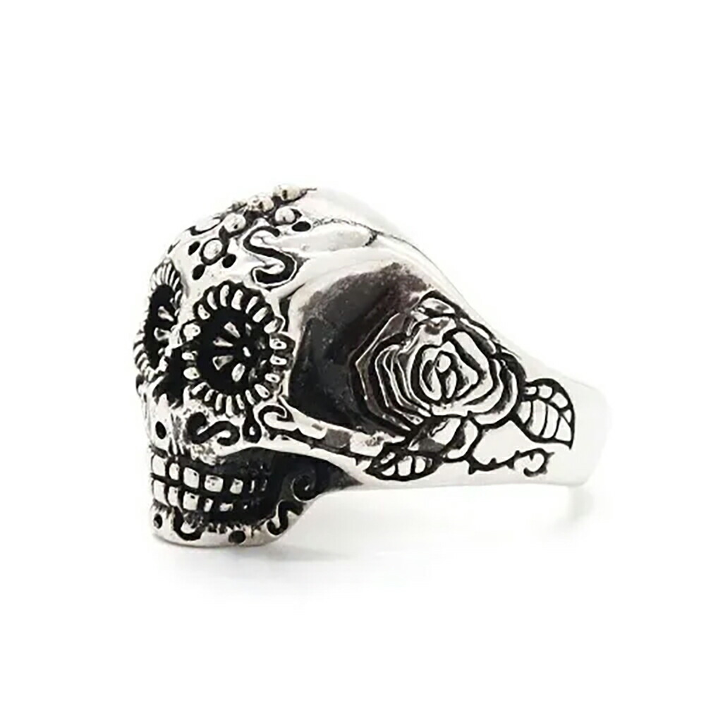 Es Mexican Skull Ring リング 指輪 7～23号 シルバー 925 スカル