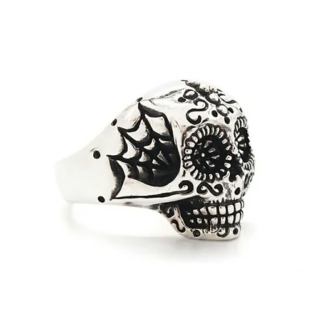 Es Mexican Skull Ring リング 指輪 7～23号 シルバー 925 スカル