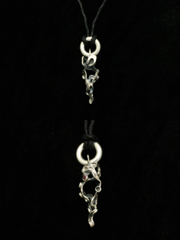 F.A.L サタニックブレイズカラーチョーカー レザーネックレス