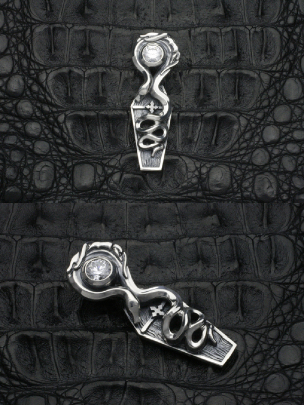 F.A.L ペンダントトップ ヘビ スネーク ジルコニア シルバー 925 銀