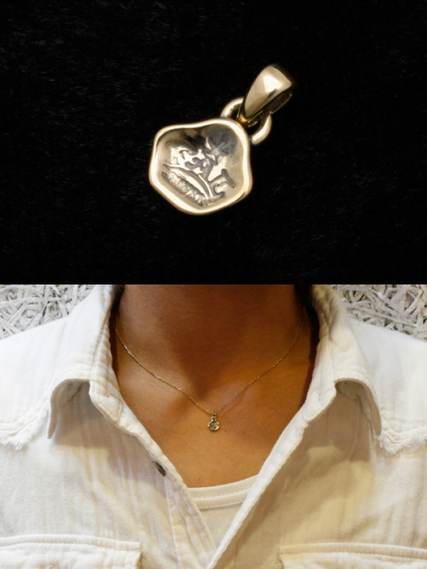 F.A.L K18 18KゴールドF.A.Lロゴペンダント ペンダントトップ(チェーン