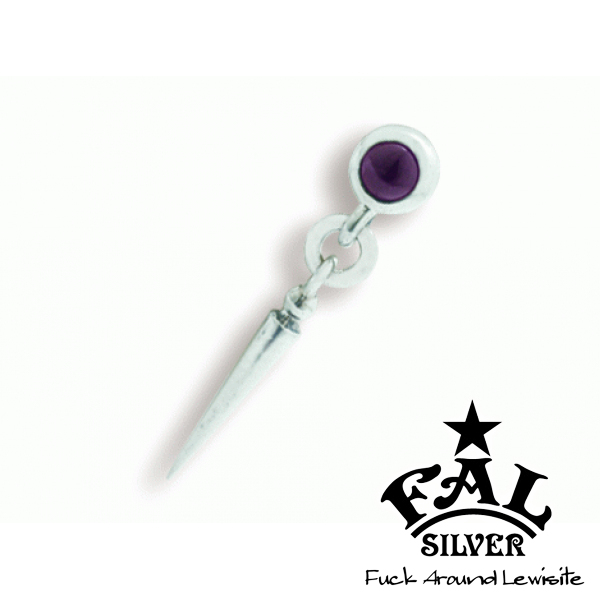 F.A.L ラージアドマニシャンロングピアス「アメジスト」 ピアス