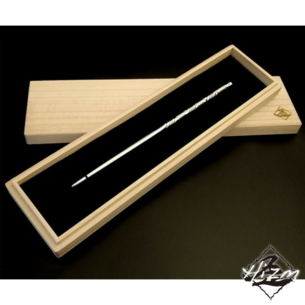 Hizm 銀製六角捻り簪 漣簪 4mm 角シルバー950削り出し 15-18cmから選択