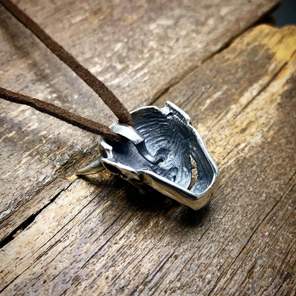 聖 HIJIRI 般若面のペンダント Noh mask “Han-nya” pendant ネックレス