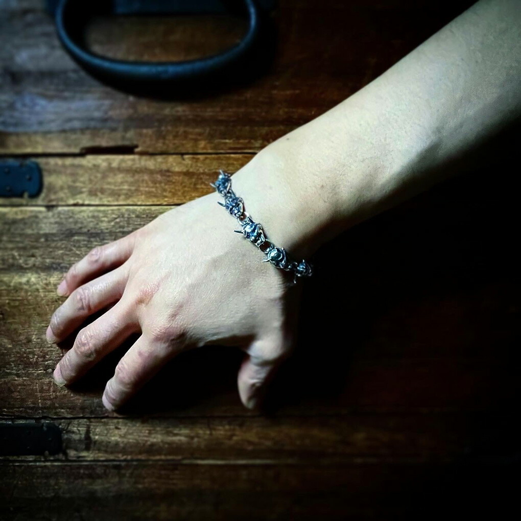 聖 HIJIRI 般若面のブレスレット 小 Noh mask “Han-nya” bracelet 腕輪