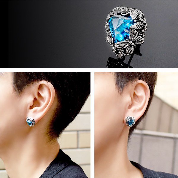 付属品完備　リリーエルランドソン　ピアス　winter ウィンター　アイスブルー LYLY ERLANDSSON the WINTER Ice Blue アイスブルー ピアス 1P 片耳用