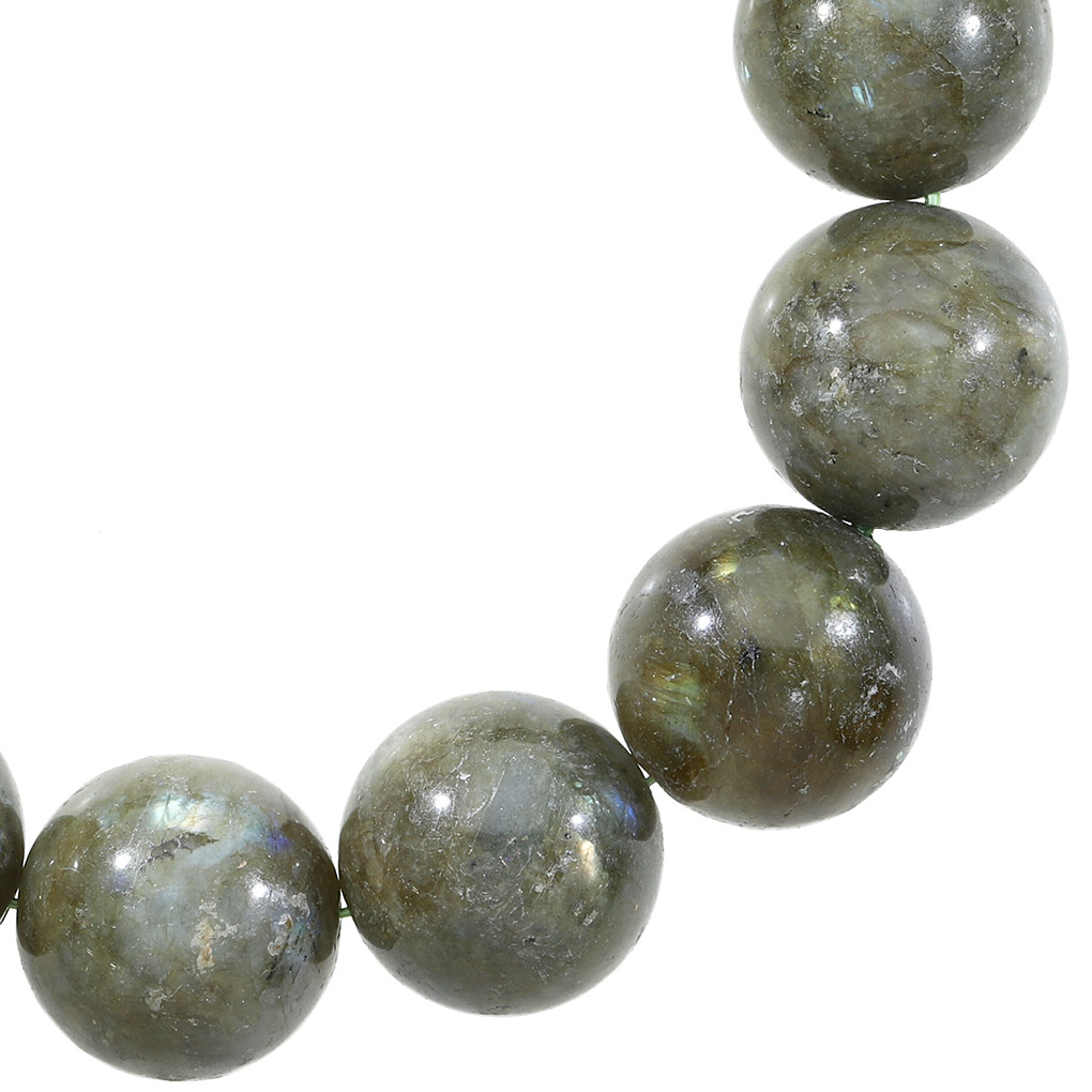 ラブラドライト ブレスレット 大玉 18mm 20cm メンズ LL サイズ