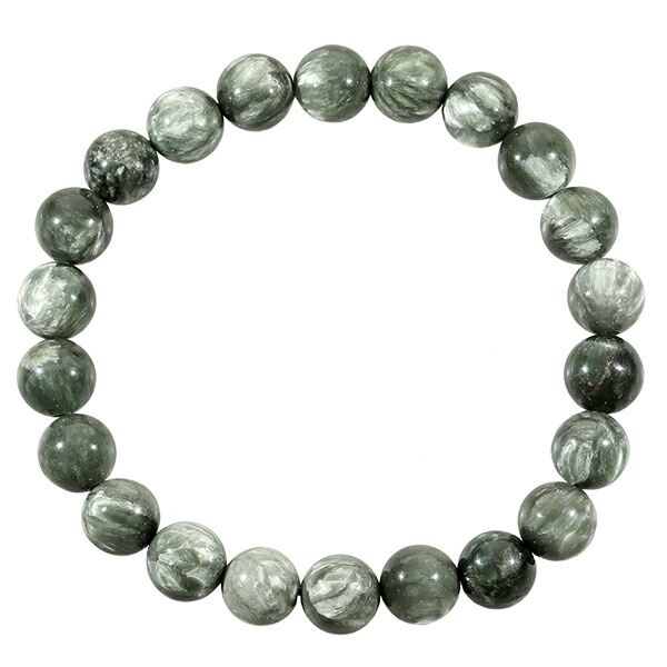 セラフィナイト ブレスレット 8mm 17～19cm M～LL サイズ 天然石