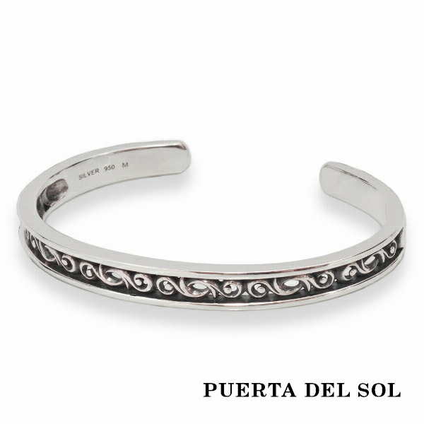 PUERTA DEL SOL Scroll Bangle スクロール 唐草模様 バングル シルバー