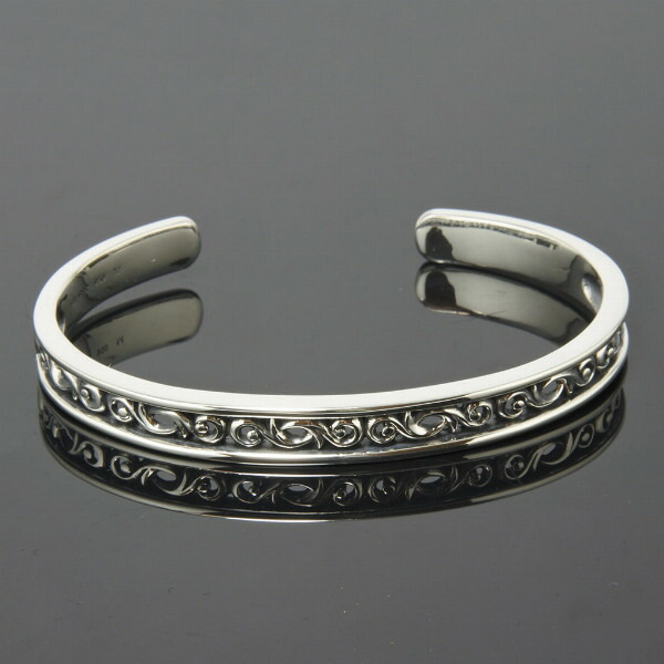 PUERTA DEL SOL Scroll Bangle スクロール 唐草模様 バングル シルバー