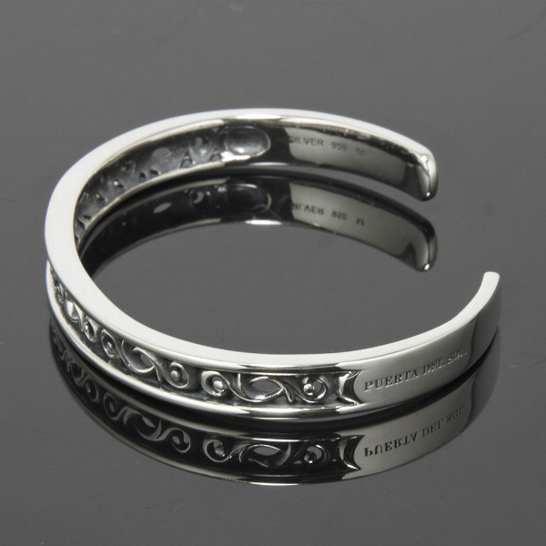 PUERTA DEL SOL Scroll Bangle スクロール 唐草模様 バングル シルバー