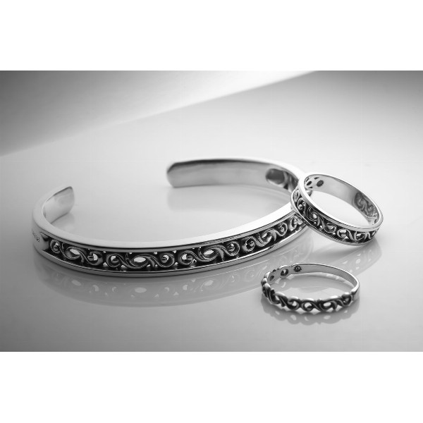 PUERTA DEL SOL Scroll Bangle スクロール 唐草模様 バングル