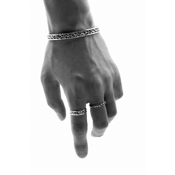 PUERTA DEL SOL Scroll Bangle スクロール 唐草模様 バングル シルバー