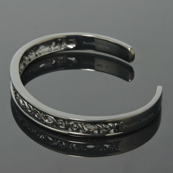 PUERTA DEL SOL Scroll Bangle スクロール 唐草模様 バングル ブラック