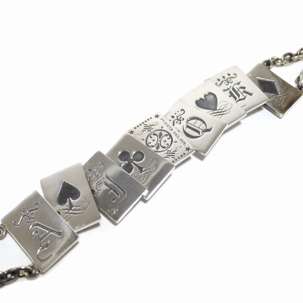 PUERTA DEL SOL トランプ フォアスーツ ブレスレット シルバー950 ユニ