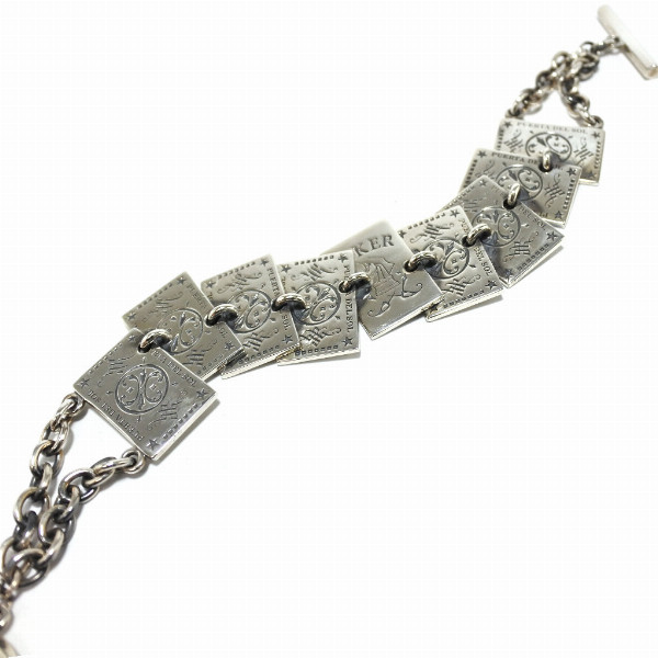 PUERTA DEL SOL トランプ フォアスーツ ブレスレット シルバー950 ユニ