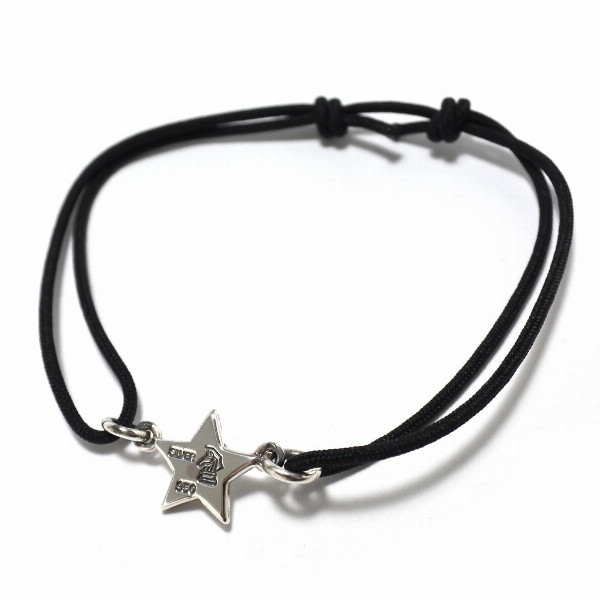 PUERTA DEL SOL スターチャーム コード ブレスレット シルバー950 ユニ