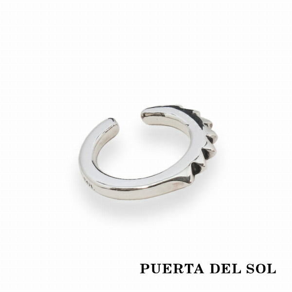 PUERTA DEL SOL 手錠 HandCuff スモールサイズ イヤーカフ シルバー950 ユニセックス シルバーアクセサリー 銀 SV950  ブリタニアシルバー ブランド アクセサリー ギフト プレゼント イヤークリップ|大人のための上質なシルバーアクセサリー通販｜新宿銀の蔵