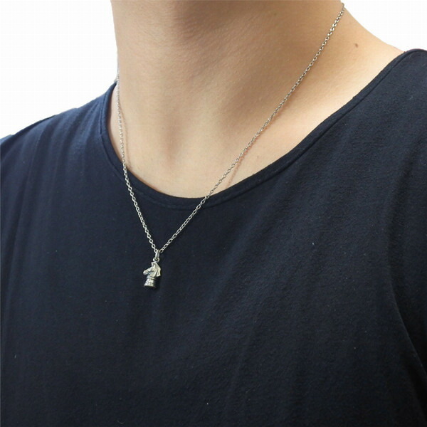 PUERTA DEL SOL ナイト 騎士 チェス駒 ネックレス(チェーン付き