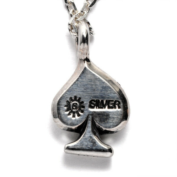 PUERTA DEL SOL トランプ スペード ネックレス(チェーン付き) シルバー