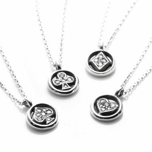 PUERTA DEL SOL トランプ フレームイン スート ネックレス(チェーン