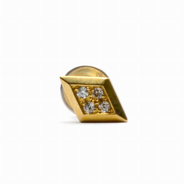 PUERTA DEL SOL イエローゴールド ダイヤ ダイヤモンド ピアス