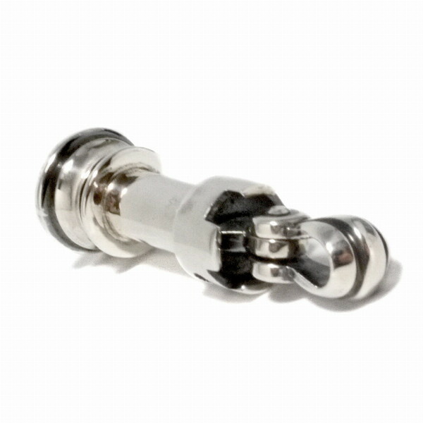 PUERTA DEL SOL チェスシリーズ ルーク ペンダント(チェーンなし) シルバー950 チタンコーティング ユニセックス シルバーアクセサリー 銀 SV950 PUERTA DEL SOL チェスシリーズ ルーク ペンダント(チェーンなし