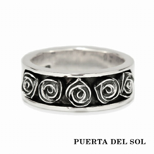 PUERTA DEL SOL バラ 薔薇 ピアス シルバー950 ユニセックス シルバーアクセサリー 銀 SV950 ブリタニアシルバー ピアス イヤリング 人気 ブランド