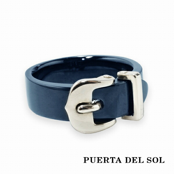 PUERTA DEL SOL ベルト バックル リング(7号～23号) ブルー シルバー