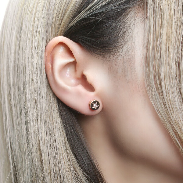 MakeS セイとおそろい ピアス＆ペア指環セット 楽天市場】PLUG IN ステンレス スター 星 ペアピアス 1P 片耳用