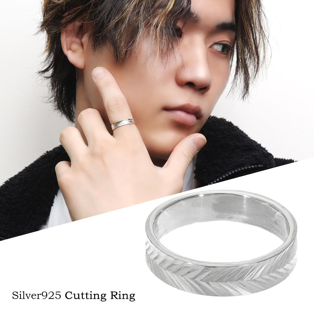 商品詳細(16号参照) 商品番号 [DAY-R40] 商品説明 Silver925 Cutting Ring つややかな輝きを放つシルバーにカッティングを施したリング。 スタイルやシーンを選ばずマルチ