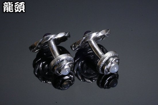 龍頭 ツイスト カフス シルバー カフスボタン カフス