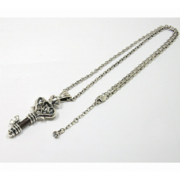 SAINTS セインツ ウッドクラウンキーネックレス(チェーン付き
