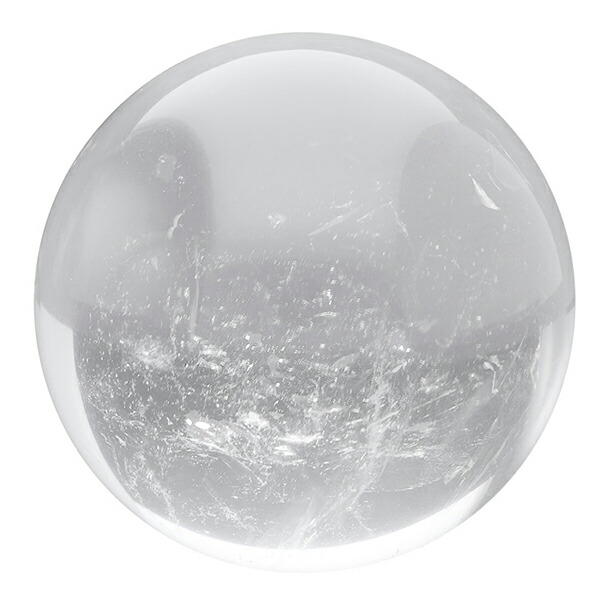 水晶丸玉　パワーストーン　鑑賞石　天然石　自然石　原石 天然 水晶 丸玉 約40mm 穴なし 天然石 パワーストーン 置き玉