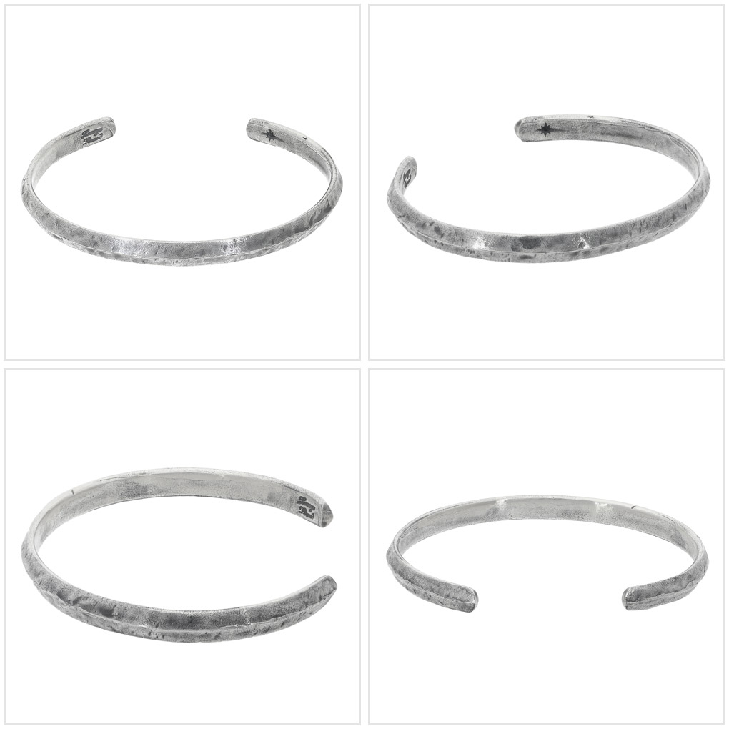 アクセサリー THEFT Mountain Bangle THEFT セフト シンプル マウンテン ダメージ バングル シルバー