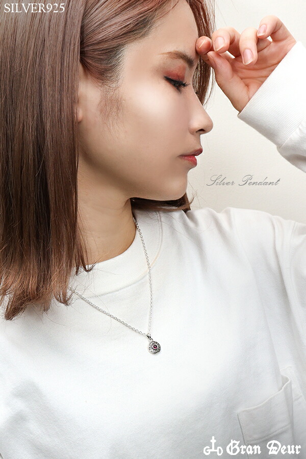 GRAN DEUR ミニ ディスク シルバーペンダントトップ チェーンなし
