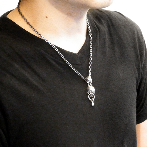 ラットレース＿スカルトップ＿チェーン付 Rat Race ラットレース CRYING SKULL TOP クライングスカル