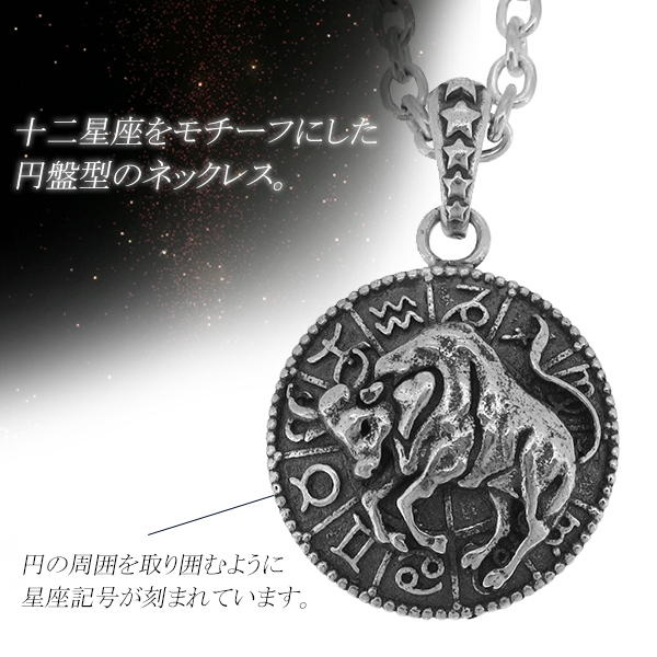 12星座 シルバーネックレス （チェーン付） 星座 占い 星 動物 シルバー925 ペンダント ネックレス 銀装飾 シルバー プレゼント 人 – 新宿  銀の蔵